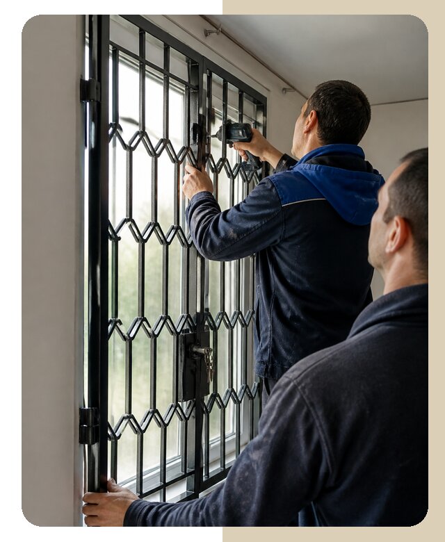 Установка распашных решеток в Прохладном цена от 7041 р. | Дверной
